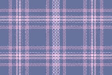 Rahat arka plan kumaş deseni, çağdaş vektör ekoseli kontrol. Üretim tartan tekstil dokusu mavi ve pastel renklerde pürüzsüzdür..