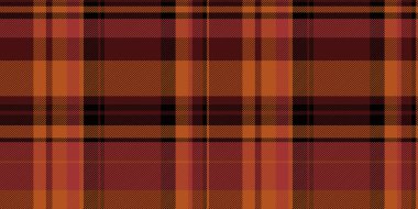 Noel süsü kumaş dokusu, Hint geçmiş taraması tekstili. Beyefendinin ekose deseni koyu ve turuncu renklerde pürüzsüz..