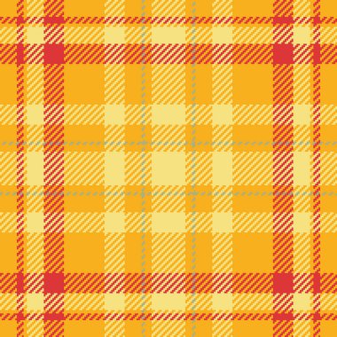 Canlı sarı ve kırmızı ekose desenli. Tekstil tasarımı, moda, duvar kağıdı ya da web sitesi geçmişi için mükemmel. Bu neşeli, sıcak görüntü sonbaharı, rahatlığı ve geleneği çağrıştırıyor..