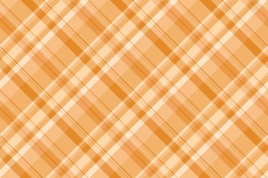 1950 'lerin tekstil desenli ekoseli, lüks bir tartan geçmişi var. Desen kumaşı turuncu ve bisque renk paletinde dikişsiz yazdır.