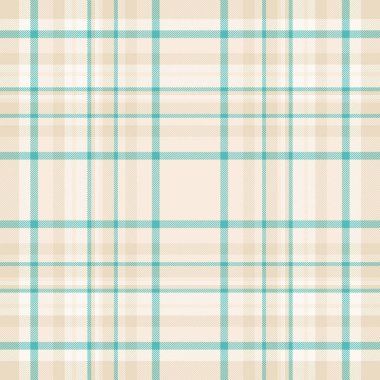 Gingham kusursuz ekose kumaş, gurur vektörü kumaşı dokusunu kontrol et. Işık ve deniz kabuğu renk paletinde 30 'ların tekstil desenli tartan arkaplanı.