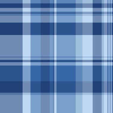 Klasik ekose desenli, havalı mavi tonlar. Tasarım projelerinize geleneksel stil katmak, tekstil ve arka planlar için idealdir. Huzurlu ve çok yönlü.