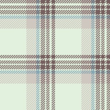 Pano tekstil tartan arka planı, keten dokusunu kusursuz kontrol et. Düz kumaş desenli vektör ışık ve pastel renk paletinde.