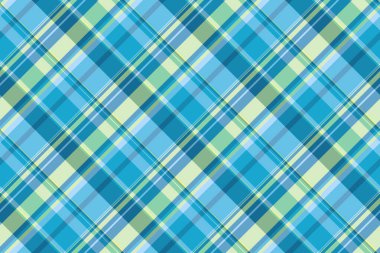 Taze maviler ve yeşillikler içinde zarif ekose desenli. Tasarım projeleri, giyim, web düzeni ve yaratıcı el işleri için çok yönlü bir arka plan. Kusursuz ve görsel olarak çekici bir doku..