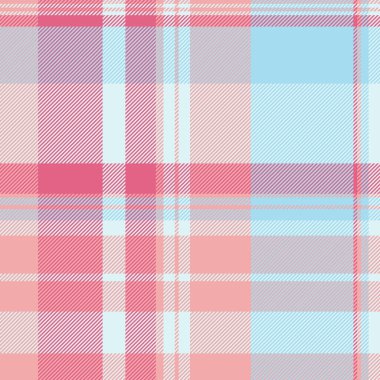 Arka plan modelini tazele, çatı katı dokusu dikişsiz kumaş. Pasaklı ekose kumaş kumaş vektörü ışık ve cyan renk paleti.