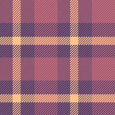 Grafik kontrolü tartan, seksüel kusursuz doku kalıbı. Ekran vektörü kumaşı kırmızı ve pastel renk paleti.