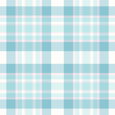 Kadınlık kontrol desenleri, süit arka plan tekstil pürüzsüz. Sevgililer Günü vektör ekose kumaş ışık ve deniz kabuğu renk paleti.