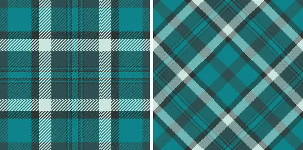 Ekoseli tartan tekstil kumaşlarını vektör desenli arkaplan desenli kumaşlarla kontrol et. Ringa kemiği desenleri için moda ve tasarım için deniz renkleriyle ayarlanmış.