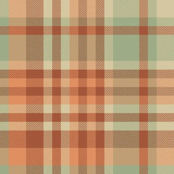 İspanyol desenli ekose kumaş, pijama vektörü dikişsiz tartan. Turuncu ve açık renk paletinde arkaplan dokusunu kontrol et.