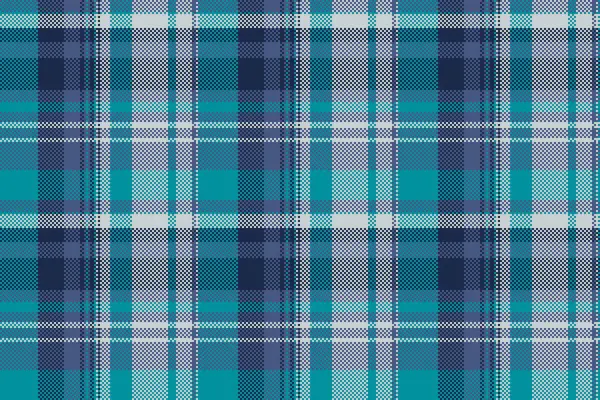 Seksi kontrolsüz vektör, kumaştan ekose kumaş dokuma. Mavi ve cyan renk paletinde 60 'ların tekstil arkaplan deseni.