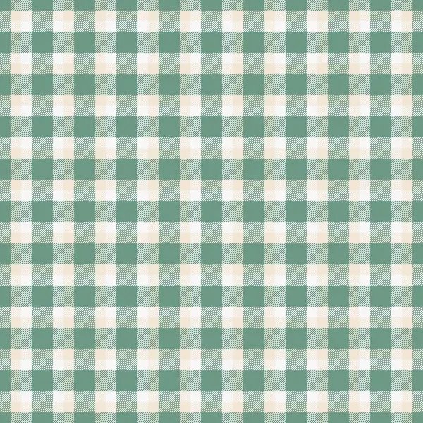 Sönük yeşil ve bej renkte klasik damalı desen. Arkaplan, tekstil ve rustik temalı projeler için uygun zamansız tasarım, sıcaklık ve konfor iletimi.