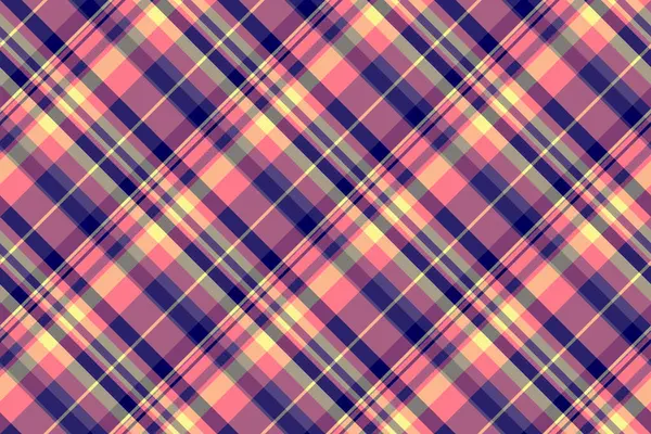 Xmas tekstil kumaş ekose, folklor dokusu pürüzsüz. Pembe ve çivit rengi paletinde sert desen vektör denetimi.