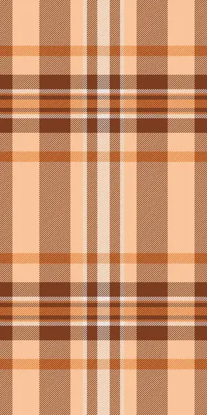 Ana vektör dokusu pürüzsüz, eski doku arkaplan deseni. Bahar ekoseli turuncu ve beyaz renk paleti ile tartan tekstil kontrolü.