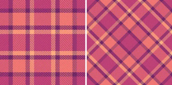 Canlı pembe ve şeftali desenli ekose desenler sergiliyor. Tekstil baskıları, web sitesi geçmişi ya da moda çizimleri için mükemmel..