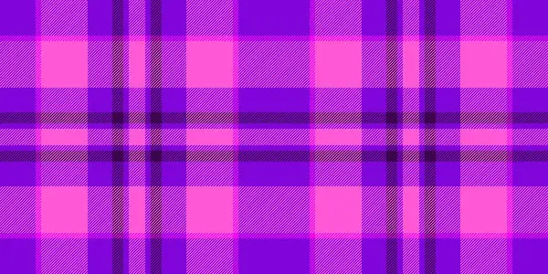 Doku dokusunu kontrol et. Nazik, dikişsiz ekose kumaş. Mor ve pembe renk paletinde vektör arkaplan tekstil deseni boyanıyor.