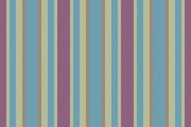 Ohort çizgisi dikey dokusu, uygun çizgi vektör tekstili. Cyan ve kehribar renk paletinde Oeutral desen kusursuz arkaplan.