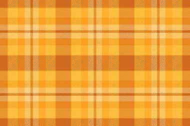 Sıcak, desenli ekose desenli turuncu ve sarı tonlarda. Arka plan, tekstil ya da sonbahar temalı tasarımlar için mükemmel..