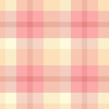 Pembe ve bej tonlarında kusursuz ekose desenli. Geçmiş, tekstil, moda ya da tatil projeleri için ideal. Çok yönlü ve klasik bir tasarım ögesi.
