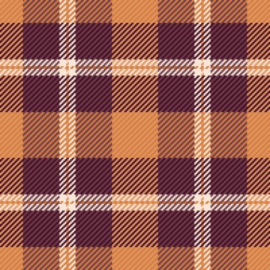 Boş ekose kumaş, baba tekstil kumaş deseni. Londra arka plan denetimi turuncu ve pembe renk paletinde kusursuz vektör.