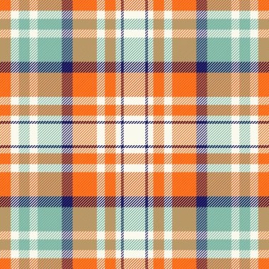 Klasik ekose desenli turuncu, deniz mavisi ve deniz mavisi. Geçmişi, tekstili ya da geleneksel İskoç ya da orkestra estetiği gerektiren tasarımları için çok yönlü. Sıcak ve davetkar..