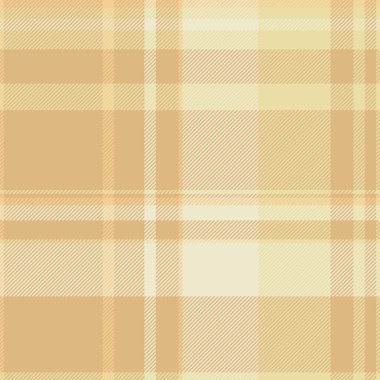 Pazarlama kusursuz ekoseli kumaş kontrolü, günlük kumaş vektör deseni. Işık ve kehribar renk paletinde mikro tartan dokusu tekstil arkaplanı.