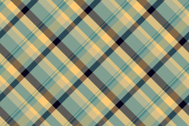 Hücre arka planı dikişsiz kumaş, sert tartan vektör dokusu. 70 'lerin desenli tekstil kontrol ekoseli pastel ve kehribar rengi paletinde.