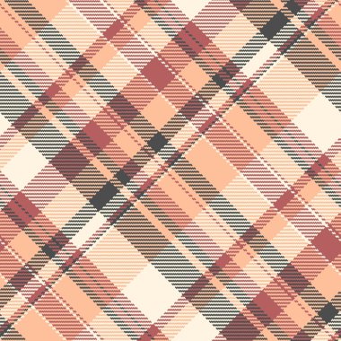 Kusursuz ekose desenli. Tekstil tasarımı, moda, ev dekorasyonu veya geleneksel temalar için çok yönlü bir fon. Sıcak, dünyevi renk paleti.