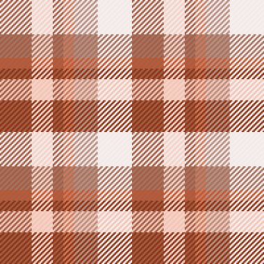 İspanyol kökenli ekose kumaş, rahat tekstil desenli, pürüzsüz. Rug doku vektör kumaşı turuncu ve beyaz renk paletinde kontrol.
