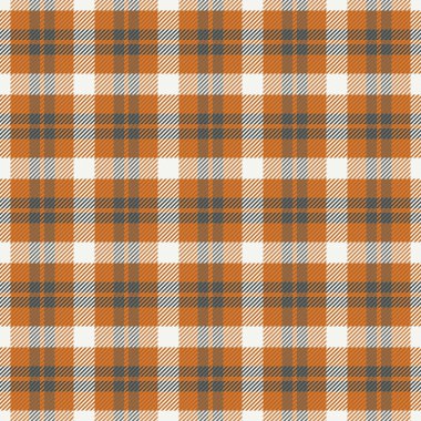 Ekose desenli turuncu, gri ve beyaz. Klasik, samimi ve geleneksel elementlere ihtiyaç duyan arka planlar, tekstil veya tasarım projeleri için çok yönlü.