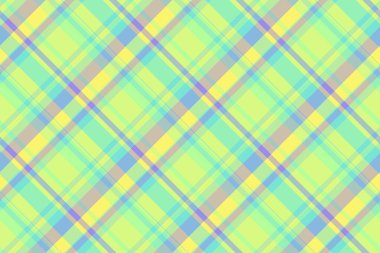 Geometrik kumaş dokusu, Noel desenli ekose tartan. Yeşil ve kireç rengi paletinde tekstil vektörünün pürüzsüz arkaplanı.