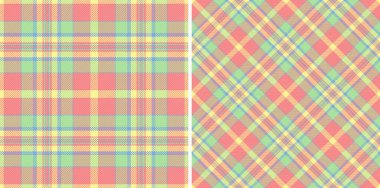 Kusursuz kumaş desenli ekose kumaş kumaş, vektör kontrol dokusu arka planında. Yünlü kumaşlar için gökkuşağı renginde modern moda..