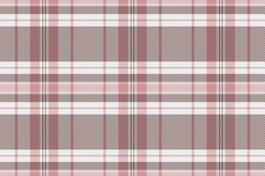 Yorgan desenli ekose kumaş, çanta deseni kontrolü. Bornoz vektörsüz tekstil kumaşı beyaz ve kırmızı renk paleti.