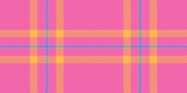 Canlı pembe, turuncu ve yeşil ekose desenli. Tekstil ürünleri, web sitesi geçmişi ya da eğlenceli markalar için mükemmel. Bu neşeli, geometrik tasarım iyimserlik ve enerjiyi çağrıştırıyor..