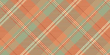 Karmaşık vektör tartan dokusu, panel şablonu ekoseli. Afrika renksiz arka plan kumaşı turuncu ve pastel renk paleti.