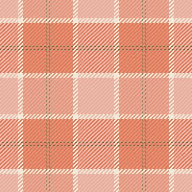 Mercan ve krem renkli, çok yönlü ekose desenli. Tekstil, arka plan ya da tasarımlara biraz kırsal cazibe katmak için ideal. Kusursuz kumaş..