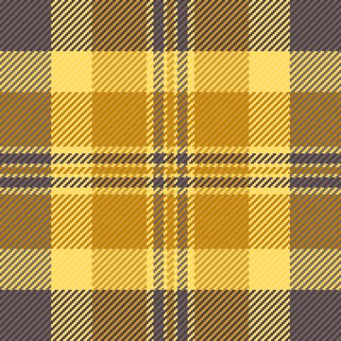 Klasik tartan desenli, sıcak sarı ve gri renkli. Samimi sonbahar hislerini çağrıştırıyor, tekstil, arka plan ya da moda tasarımları için uygun. Kusursuz doku.