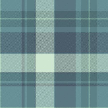 Sevgililer Günü ekose kumaş dokusunu kontrol ediyor. Pastel ve cyan renk paletinde tartan arkaplan kusursuz desen.
