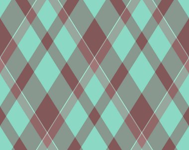 Argyle geometrik eşkenar dörtgenin kusursuz deseni. Harlequin duvar kağıdı tasarımını kontrol et. Web geçmişi için klasik elmas şekilli tekstil malzemesi, baskı kumaşı, kazak, ambalaj kağıdı, hediye kartı, davetiye.