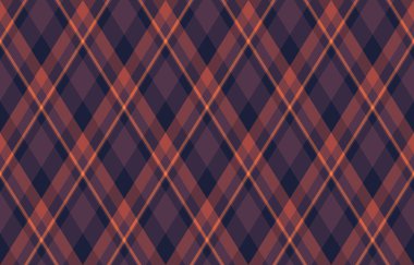 Argyle geometrik eşkenar dörtgenin kusursuz deseni. Harlequin duvar kağıdı tasarımını kontrol et. Web geçmişi için klasik elmas şekilli tekstil malzemesi, baskı kumaşı, kazak, ambalaj kağıdı, hediye kartı, davetiye.