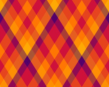 Argyle geometrik eşkenar dörtgenin kusursuz deseni. Harlequin duvar kağıdı tasarımını kontrol et. Web geçmişi için klasik elmas şekilli tekstil malzemesi, baskı kumaşı, kazak, ambalaj kağıdı, hediye kartı, davetiye.