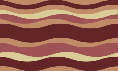 Topraksı tonlarda soyut dalgalı çizgiler. Geçmişi, tekstili, ambalajı ya da web sitesi tasarımı için mükemmel. Sıcaklık, sakinlik ve doğal güzelliği çağrıştırıyor..