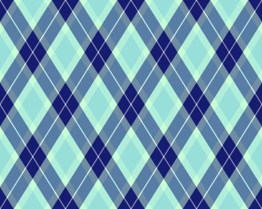 Argyle geometrik eşkenar dörtgenin kusursuz deseni. Harlequin duvar kağıdı tasarımını kontrol et. Web geçmişi için klasik elmas şekilli tekstil malzemesi, baskı kumaşı, kazak, ambalaj kağıdı, hediye kartı, davetiye.