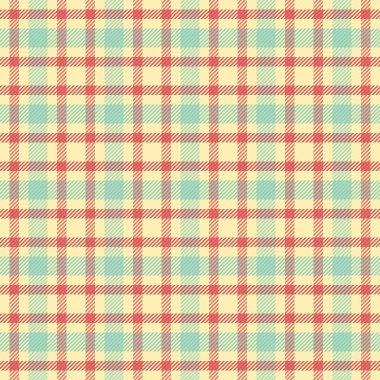 Klasik ekose desenli, hafif, klasik estetik. Kırmızı ve mavi çizgiler sarı bir üste birleşir. Geçmiş, tekstil ve tasarım projeleri için ideal..