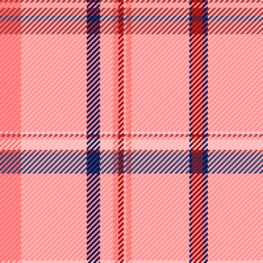 Pembe, kırmızı ve mavi renkli klasik ekose desenli ayrıntılı tekstil deseni. Geleneği, sıcaklığı ve stili çağrıştıran özgeçmiş, doku ve tasarım unsurları için mükemmel..