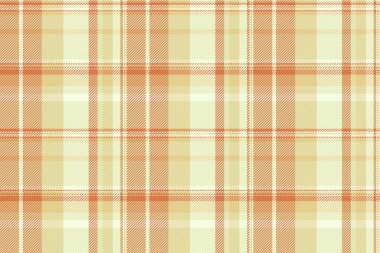 Parti kumaşı tartan vektörü, mikro dikişsiz arka plan ekoseli. Açık ve turuncu renk paletinde yakışıklı tekstil desen kontrolü.