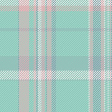 Yumuşak pastel tartan desenli. Klasik ekose desenli nane, pembe ve gri. Konfor ve geleneği çağrıştıran tekstil ve tasarımlar için çok yönlü.