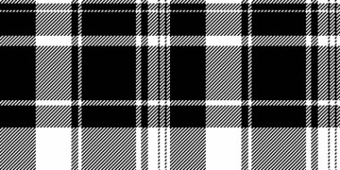 Klasik siyah beyaz ekose desenli. Özgeçmiş, örtüler, giyim ve grafik tasarım projeleri için çok yönlü tekstil tasarımı. Zamansız ve zarif.