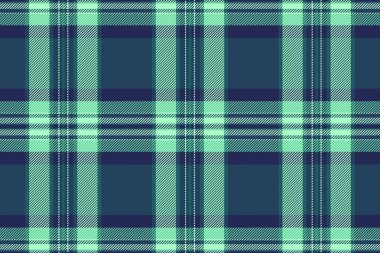 Deniz mavisi ve deniz mavisi desenli klasik tartan deseni. Geçmişi, tekstili ya da geleneksel hissi olan modaya uygun bir kumaş tasarımı..