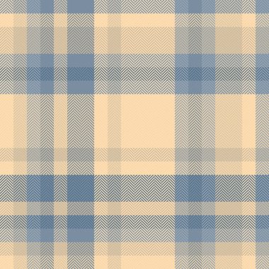Klasik ekose desenli yumuşak mavi bej. Ringa kemiği dokusuna sahip kusursuz bir tekstil tasarımı. Geçmişi, giyim tarzı veya herhangi bir yaratıcı proje için mükemmel. Çok yönlü, zamansız.
