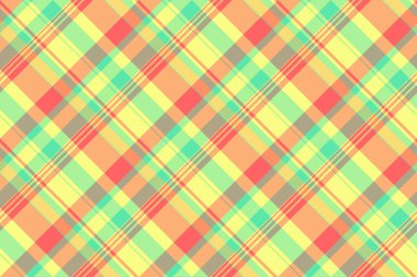 Canlı pastel renklerde neşeli ekose desenli. Tekstil, tasarım projeleri, markalaşma veya şenlikli mevsimsel içerik için çok yönlü bir fon. Modern çekiciliği olan klasik bir tarz..